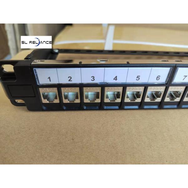 Gato 7 do painel de remendo do ftp de STP 24 cremalheiras protegidas carregadas completas portuárias do remendo de 19 polegadas