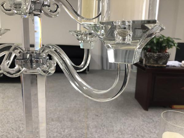 K9 Crystal Glass Candelabra For Sale Taper Pillar Candles Wedding Party Table Decor
