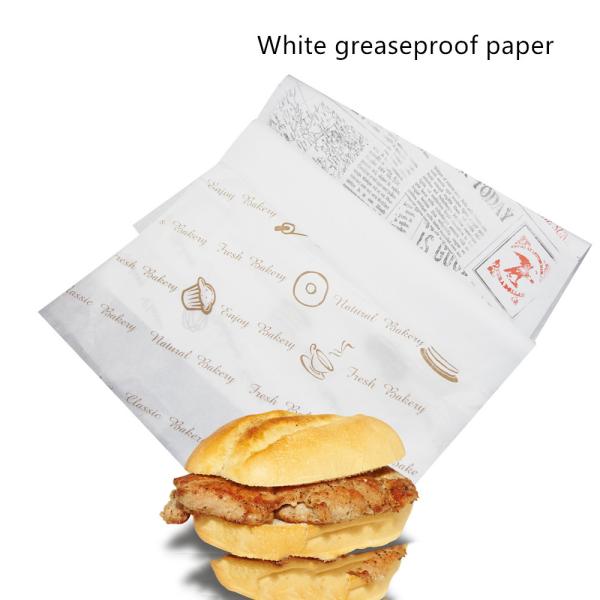 Emballage de papier sulfurisé d'hamburger de catégorie comestible 400*300mm