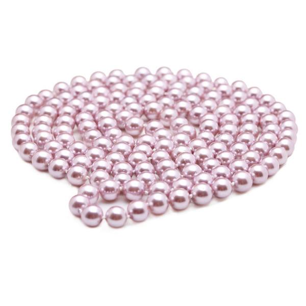 Luxury Purple Round 8mm Shell Pearl Sweater Necklace 55 Inches (N08633)