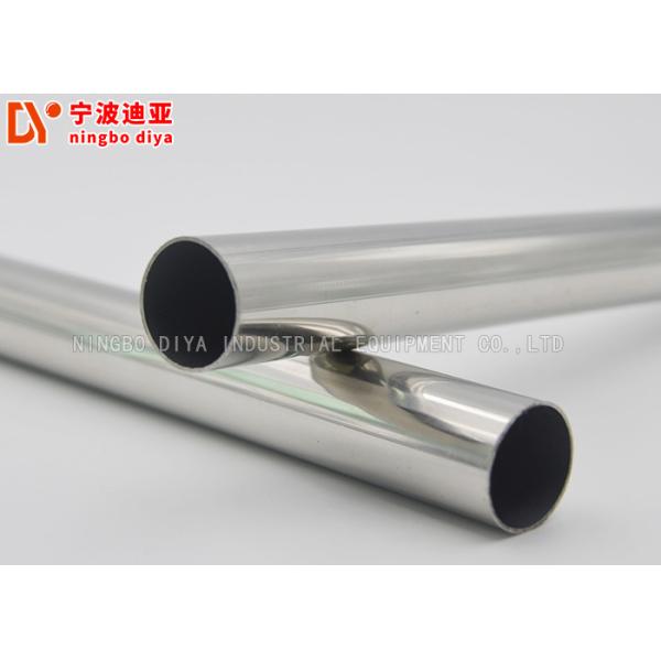 28 Mm Round Shape Metal Lean Tube Silver Color For Industry 4M /6M Length