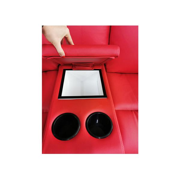 5 Seat Leather Cinema Lounge Seating With Reclining Chairs