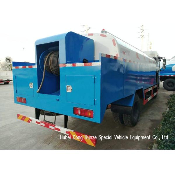 King Run High Pressure Sewer Jetter Truck For Sewer Drain Cleaning 4x2 / 4x4