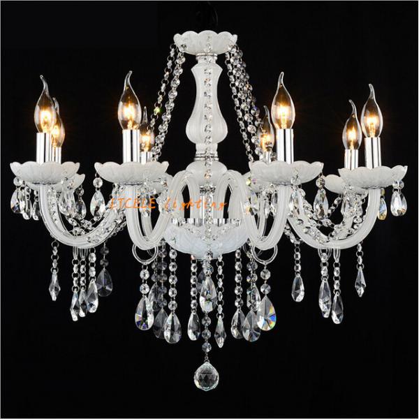 White Kitchen crystal chandelier dining room light fixtures (WH-CY-22)