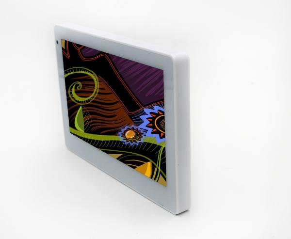 PoE tablets glass mount and in wall flush mounting