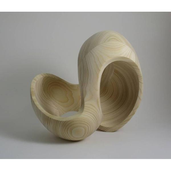 Minimalist Design Hand Carved Wood Sculptures For Exhibition