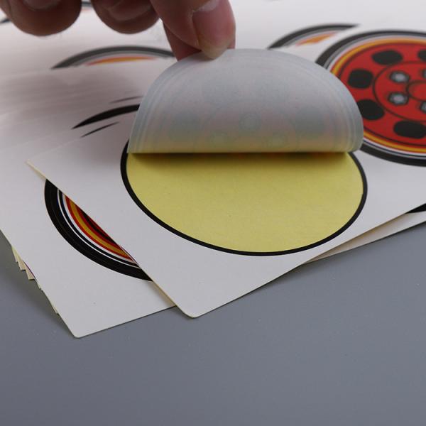 Напечатанное перманентностью слоение частного логотипа слипчивых ярлыков собственной личности лоснистое