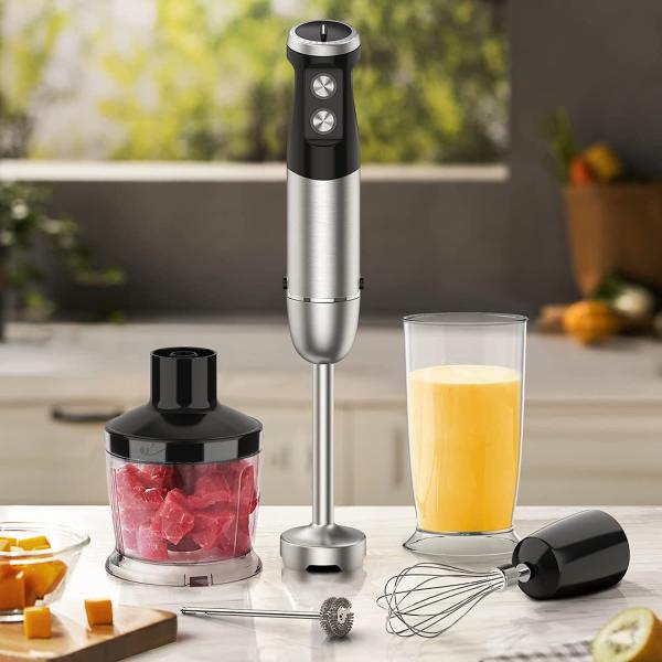 Powerful DC Motor Electric Stick Hand Blender Variable Speed Control