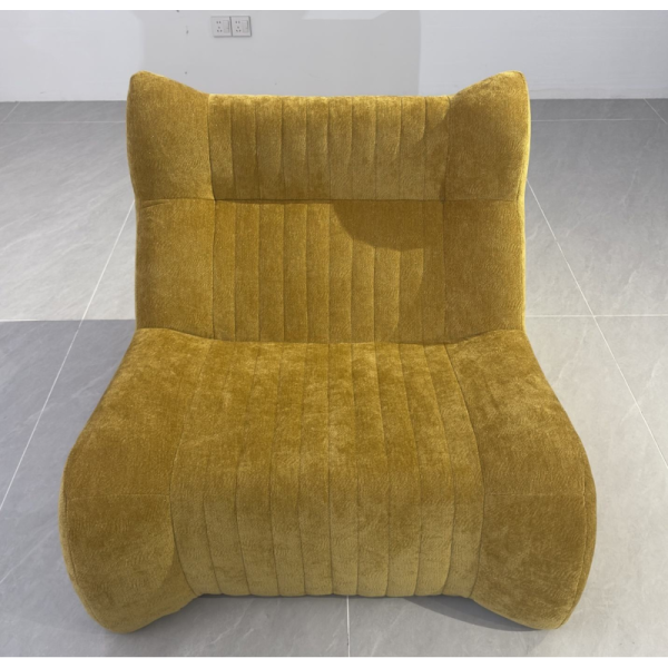 Custom Square Upholstered Leisure Lounge Single Recliner Sofa High Density Sponge Compressed Sofa for Home Apartment