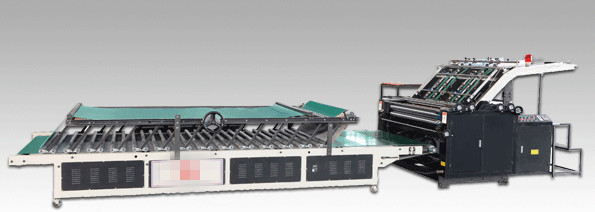 7KW Flute Laminating Machine , 4.5T Board Lamination Machine With Water Circulating System