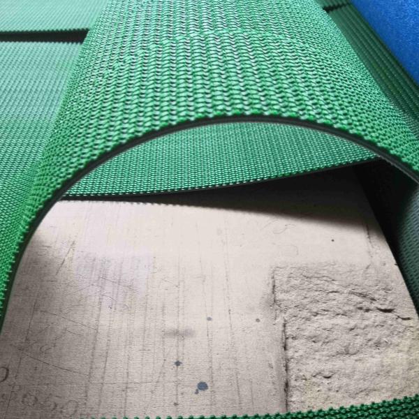 Cinturão transportador de transferência de PVC verde resistente ao fogo com resistente ao óleo