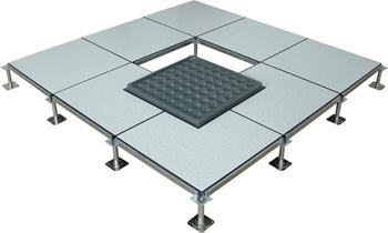 Steel Anti Static Raised Computer Floors ISO9001 600 x 600 x 35mm for control rooms