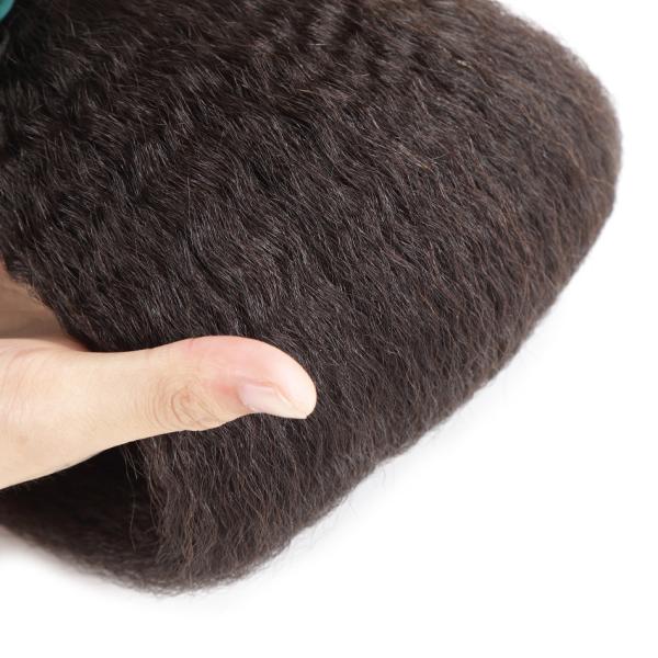 O cabelo encaracolado perverso de Yaki empacota mulheres 100 extensões do cabelo humano não químicas