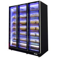 Réfrigérateur droit commercial de boisson de congélateur de corps noir avec cinq étagères de couche