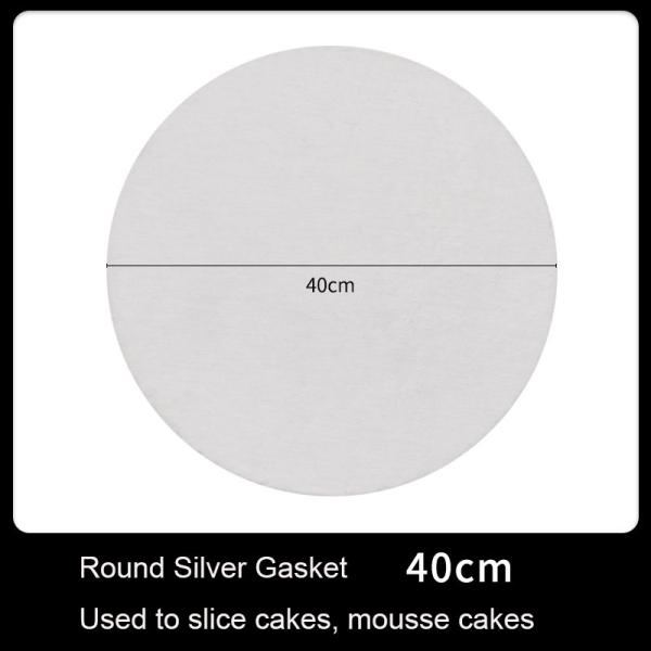 Direct Exquisite Food Grade Circle Cardboard Cake Paper Boards Round Silver Base Tray