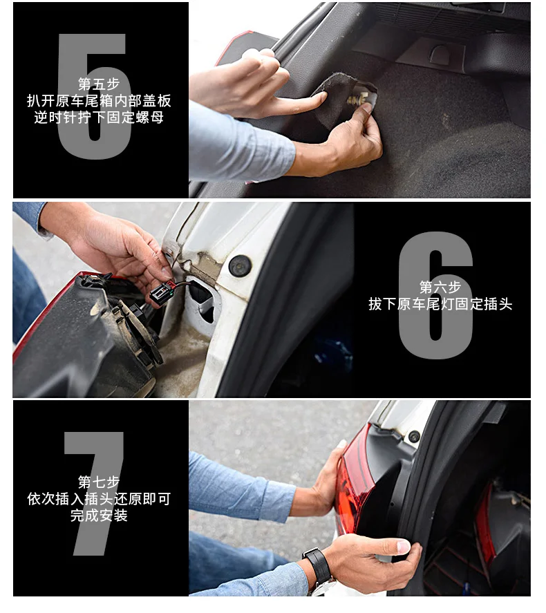 Заднее освещение для Volkswagen Vw Golf 7 13-21 Ретрофит 7.5 поколения Full Led Rear Tail Light Flow Рулевое управление