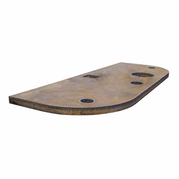 CNC Flame Cutting Black Metal Carbon Steel Plate 8MM-500MM Thickness