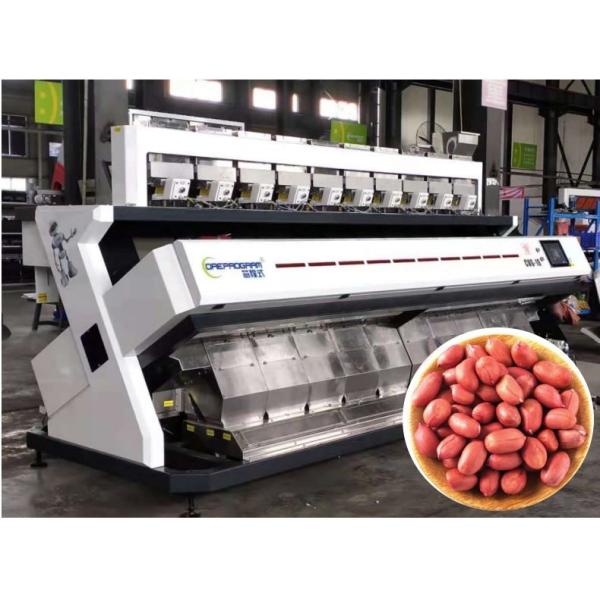 Precise Rejection Peanut Sorting Equipment , 640 Channels 5t/h Kernel Sorting