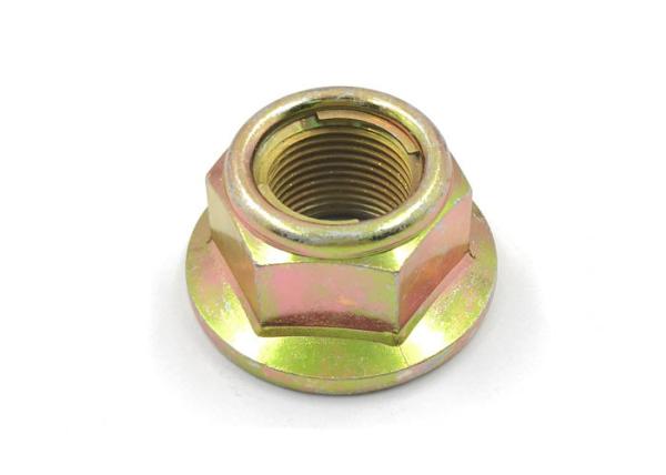 Galvanized ISO7044 Grade 10 All-Metal Prevailing Torque Type Hexagon Flange Nuts With Spring Steel Rings