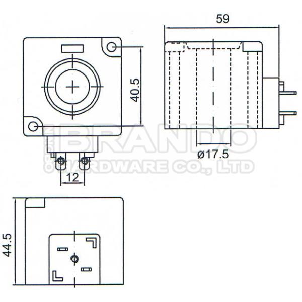 Pilote Solenoid Valve Coil K23D-3 K23D-3T 24VDC 220VAC 12W 22VA de K23D