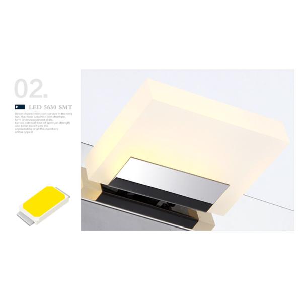 Acrylic LED mirror headlamp 2/3/4 heads toilet stainless steel bathroom lamp(WH-MR-35)