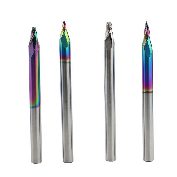 Yingba Hot Sale Alumminum Engraving Router Bits DLC Coating 2F Taper Ball Nose for Carving Aluminum Milling Cutter