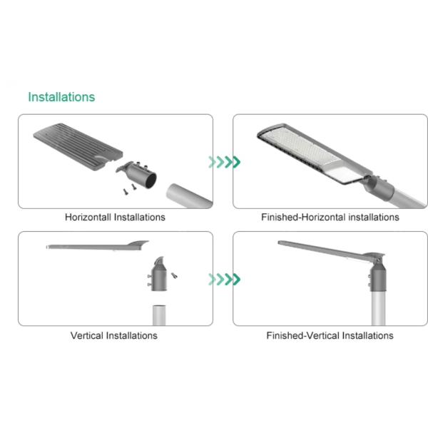 Parking lot lighting Outdoor Waterproof Ip66 Aluminum Streetlight 50w-200W Customized Street Light
