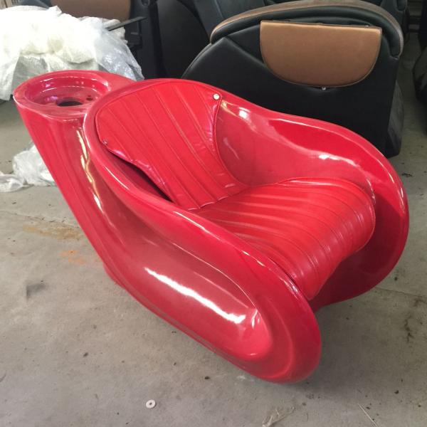 2018 Fiber Glass Shampoo Chair Hot Sale Used Silver Hair Washing Chair