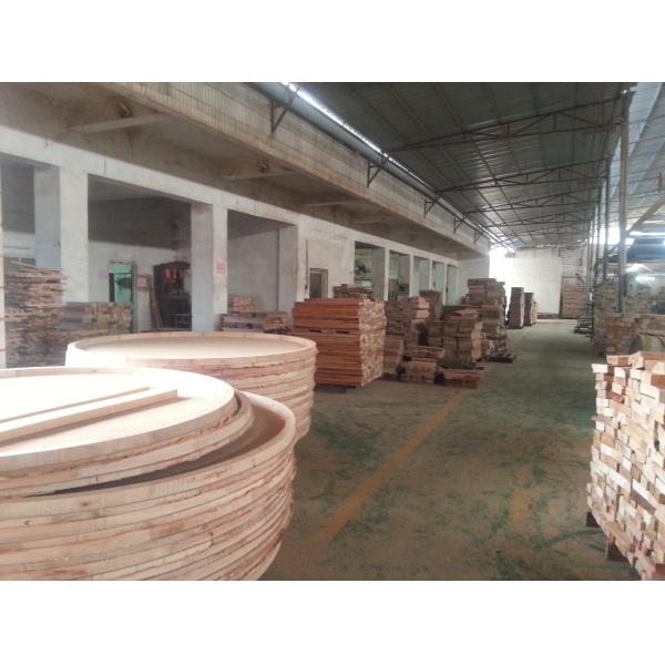 Restaurant  Wedding Dining Chairs Round Back Solid Wooden Material