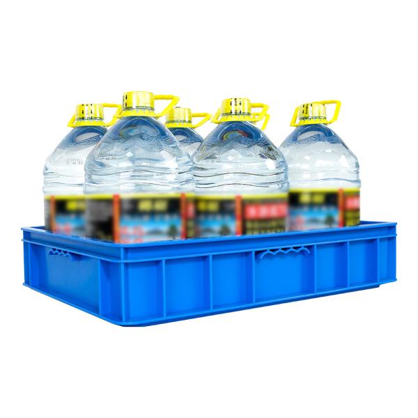 555*415*115mm Hard Plastic Crate in EU Customizable Volume to Meet Your Requirements