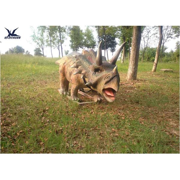 50/60 Hertz Life Size Animal Dinosaur Lawn Decorations , Dinosaur Garden Sculpture