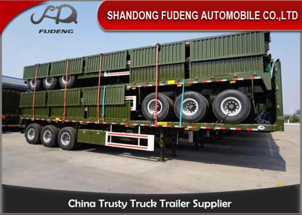 Container transport side wall semi trailer with 600 mm fence