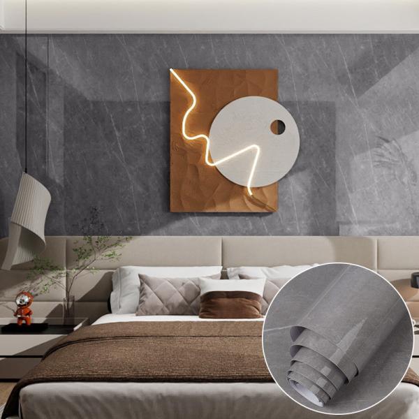 Waterproof 3D Marble Effect Wallpaper Grey 50m Wallpaper That Looks Like Marble