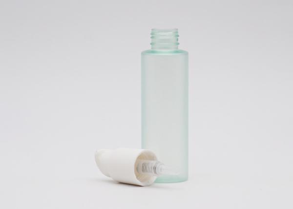 o plano cosmético de vidro da garrafa da bomba 100ml empurra a cor verde clara