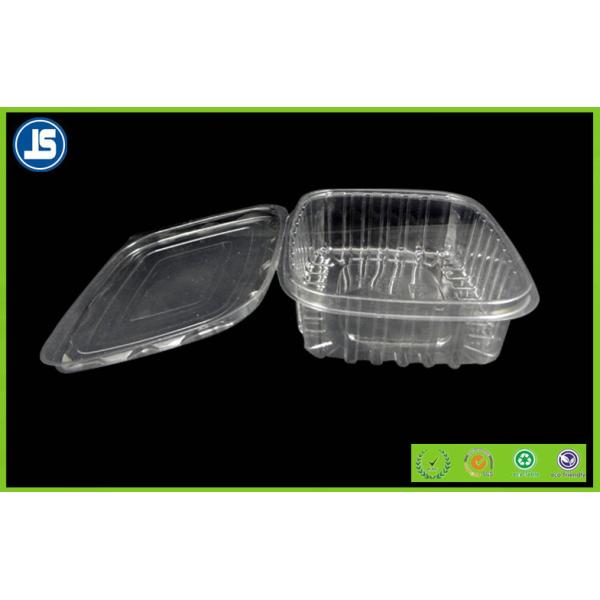 Salad Clear Plastic Food Packaging Trays / thermoformed plastic trays
