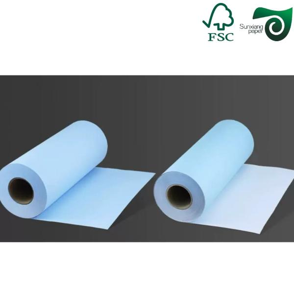 FSC 80gsm Wood Pulp Copy Paper Single Side Blue Engineering Bond Paper 36” 24”