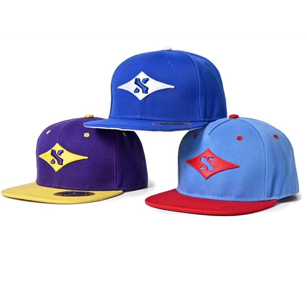 3D Embroidery Logo Acrylic New Era Snapback Caps Flat Brim SGS Approved