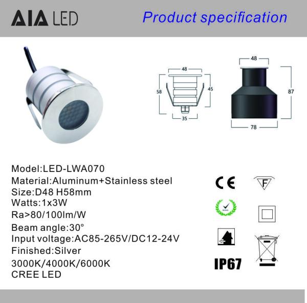 IP67 Waterproof Anti-Glare led underground light &honeycomb underground light& outside led buried lamp