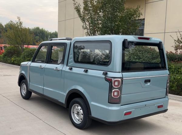 Sapphire Blue Electric Pickup Trucks quatro Wheeler Ev Pickup Truck 5000W
