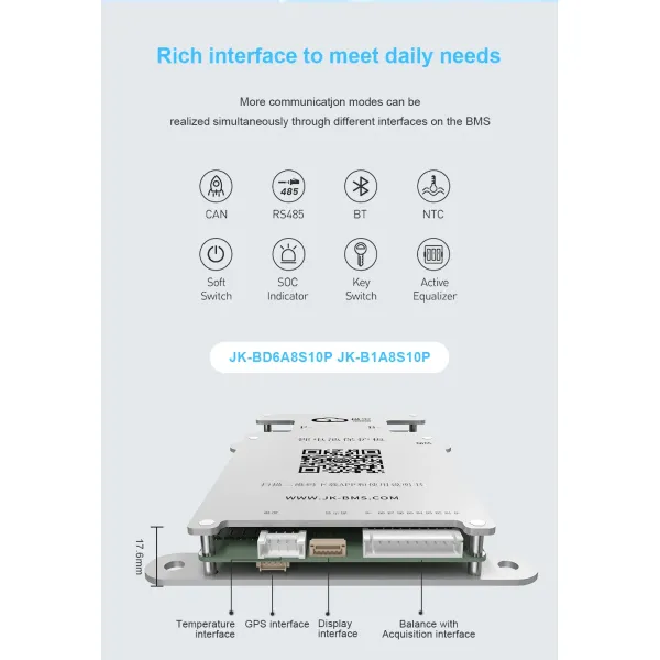Smart Active Balancer BMS 8s LiFePO4 / Li-ion/ Lto Battery Equalization