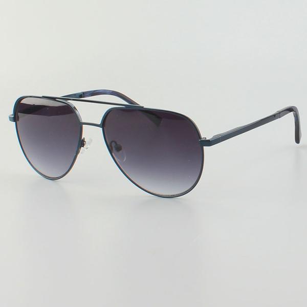 Unisex Polarized Lens Double Bridges Metal Frame Sunglasses
