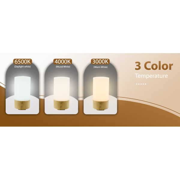 Cylindrical 10000 Lux Therapy Light 2700K - 6000K Light For Mood