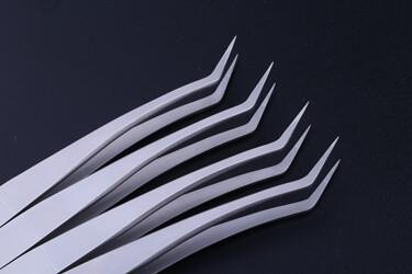 Surgical Grade Corrosion Proof Curved Eyelash Tweezers Lash Extensions Tools