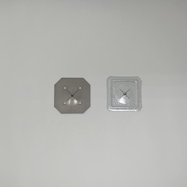 50pcs Perforated Insulation Self Locking Washer Flat 1.8mm Thick Round Galvanized Iron Metal