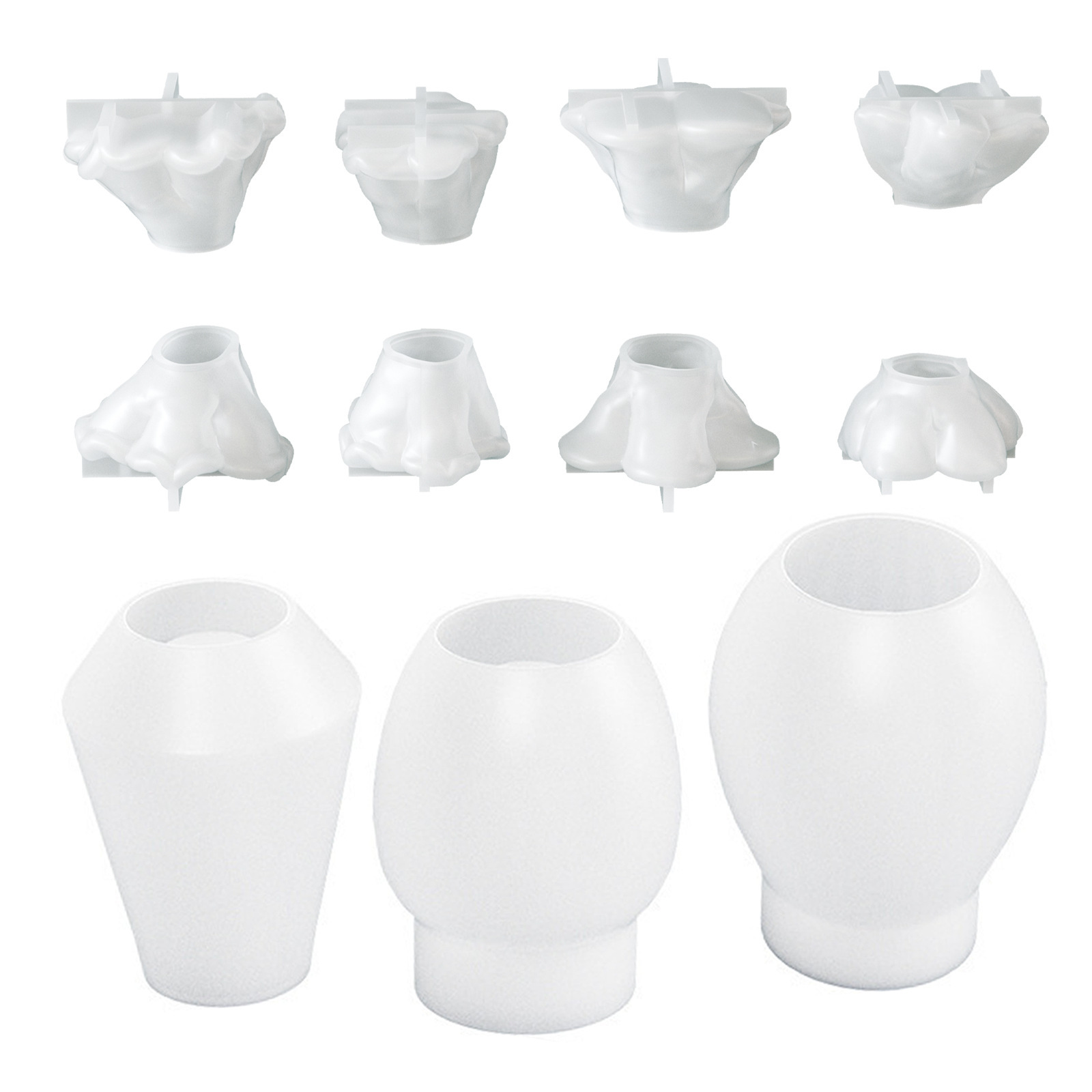 Crystal dropper DIY three-dimensional flower bonsai decoration ornament silicone mold DIY aromatherapy gypsum mold