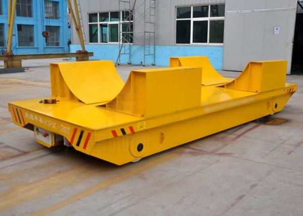 20-100 Ton Steel Pipe Motorized Load Railway Transport Cast Iron Rail Truck Cart With V Deck