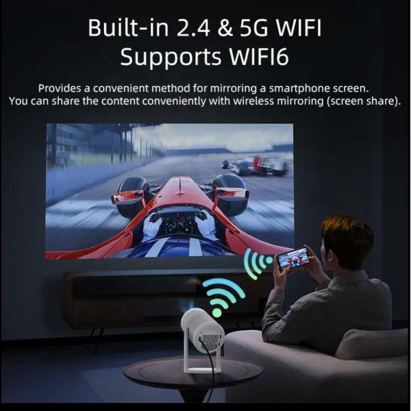 2025 Upgraded J1 Mini Portable 1080P Projector Android 11.0 1+16G Flexible Multi Angle Projection Projector