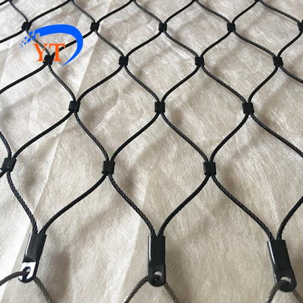 Customized best quality 1.2 mm to 4.0 mm diameter black oxide stainless steel rope wire mesh