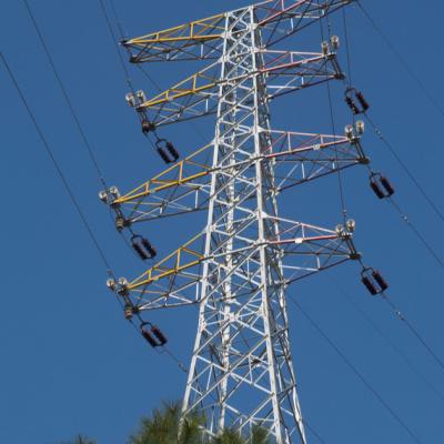 Linha de transmissão transversal de aço galvanizada torre do braço do ângulo
