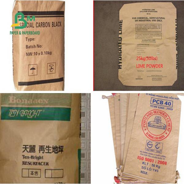 Высокая бумага прочности на растяжение 80GSM 90GSM Semi раздвижная Крафт для сумок цемента Браун красит Semi раздвижную ширину 70g 75g 80g крена 97CM бумаги Крафт мешка